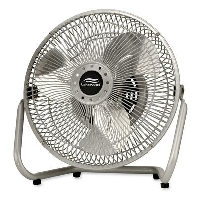 Air Circulator,9" Blade,3 Speed,11"x6"x12",Silver Metallic