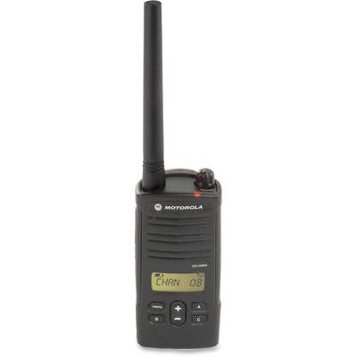 Two-Way Radio,2 Watt,6 Channels,2-1/5"x1-5/8"x10",Black