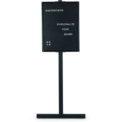 Standing Letter Board, 2'x3' Board, 19"x23"x63", Black