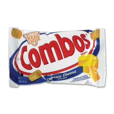 Cracker Combos, w/ Cheddar Cheese Filling, 1.7 oz., 18/BX