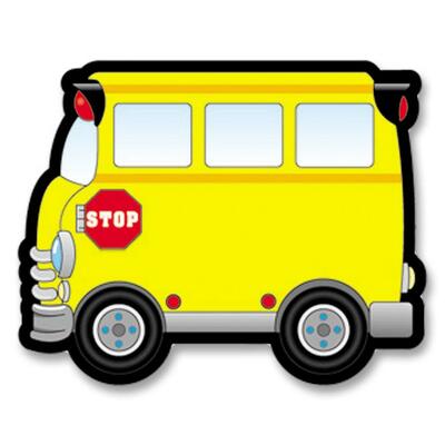 School Bus Cutouts, 6-1/2