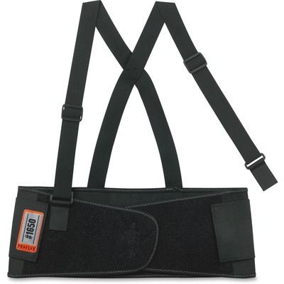 Back Support, Detachable Suspenders, Medium, Black