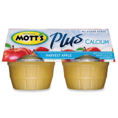 Apple Sauce, Plus Antioxidants, 3.9oz, 48/CT, Harvest Apple