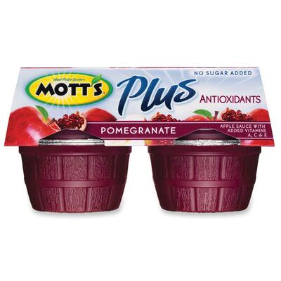 Apples Sauce, Plus Antioxidants, 3.9oz, 48/CT, Pomegranate