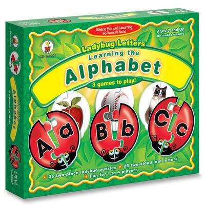Ladybug Letter Game, 3 Games, 26 Ladybugs/26 Leafs