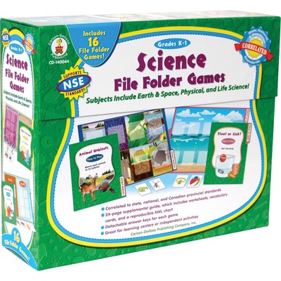 Science File Folder Game, 16 Games , Grades K-1