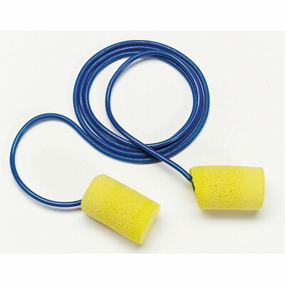 Classic Earplugs, Moisture-Resistant, Corded, Yellow/Blue