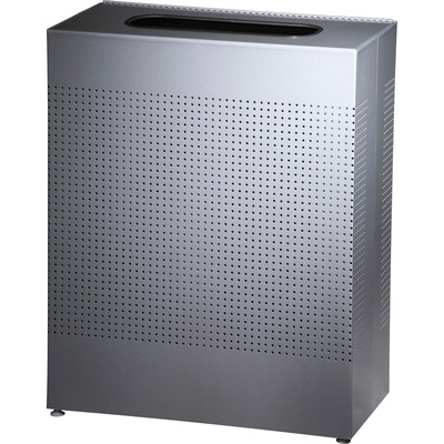 Rectangular Waste Recept.,22-1/2 Gal,24"x12-1/2"x30",Silver