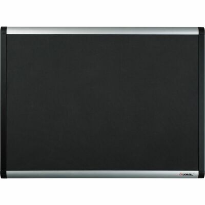 Bulletin Board, Mesh Fabric, w/ Hardware, 3'x4', Black