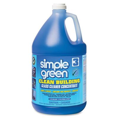 Glass Cleaner Concentrate, Organic Ingredients, 1 Gallon