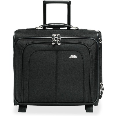 Rolling Notebook Case,Retract. Handle,15"x7-1/2"x17-1/2",BK