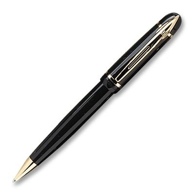 Phileas Ballpoint Pen, Refillable, Black Barrel