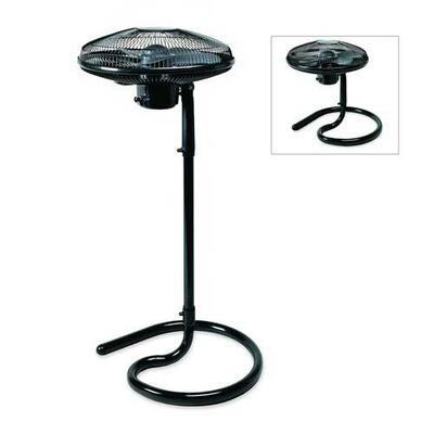 16" Adjustable 4-in-1 Stand Fan,18-1/8"x9"x30"-48",Black