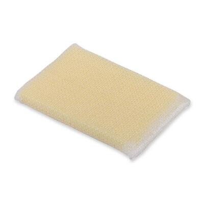 Foam Sponge, Polyfoam, 5-1/2"x3-1/2", Yellow/White
