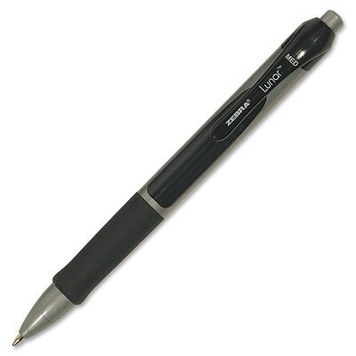 Ballpoint Pen, Retractable, 1.0mm, Black Ink/Clear Barrel