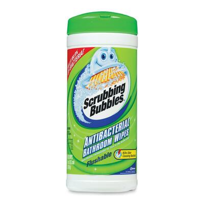 Bathroom Cleaner And Wipes, Flushable, 28 Wipes,