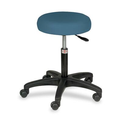 Exam Stool,Pneaumatic,15"x15"x20-1/2"-26-1/2",Slate Blue