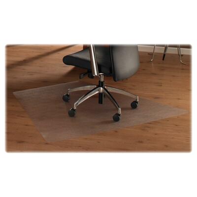 Hard Floor Chairmat,Smooth Back, Triangular,38"x48"x60"Clear