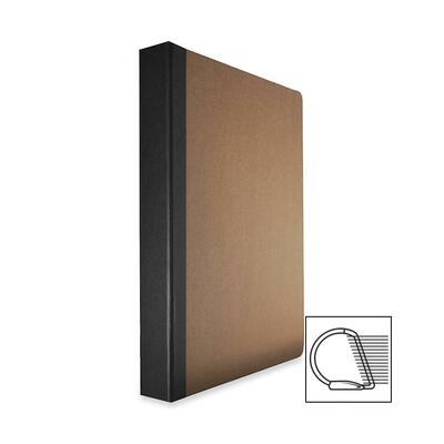 Recycled Binder, D-Ring, 1-1/2", 10-3/4"x12", Black