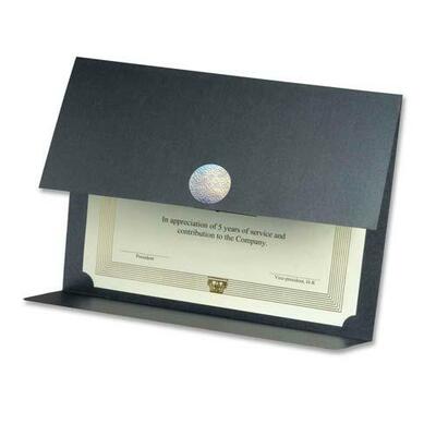 Certificate Holders,12-1/2"x9-3/4",3 per Pack,Metallic Excal Steel