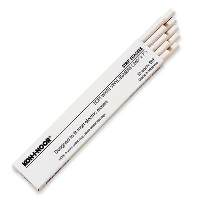 Electric Eraser Refills, White Vinyl