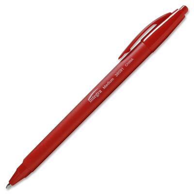 Ballpoint Pens, Retractable, RD/Barrel, Medium Point, RD