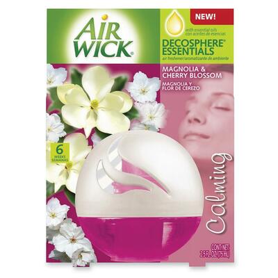 Air Freshener, Decosphere, 2.5oz,Last 6 wks,Magnolia/Cherry
