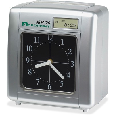 Electric Time Clock, Wall Mountable, 8-1/4"x9"x5-1/2"