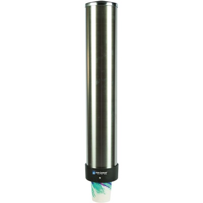 Cup Dispenser, Adjustable, 12 to 24oz, Stainless Steel