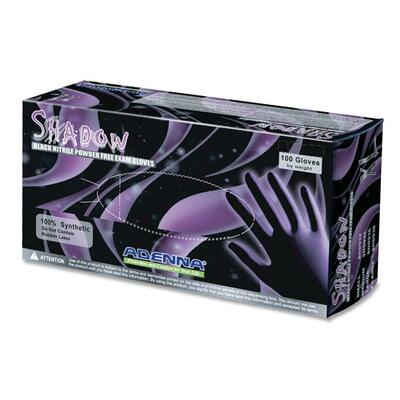 Nitrile Exam Gloves,Powder-free,Medium,100/BX,Black