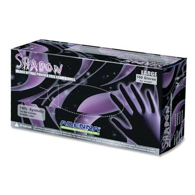 Nitrile Exam Gloves,Powder-free,Large,100/BX,Black