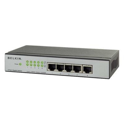 5-Port Gigabit Switch Metal Black/Silver