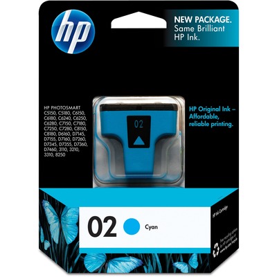 Inkjet Cartridge For Photosmart 3210/3310 HP 02 Cyan