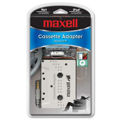 Compatibale Stereo Cassette Adapterf/iPod/MP3/CD/DVDWhite