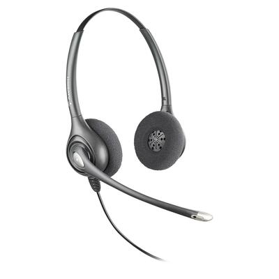 Binaural Headset, w/ Noise Canceling Microphone, Silver