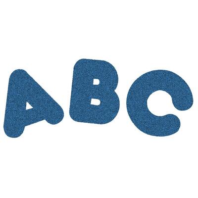Casual Style 2" Sparkle Letters Blue