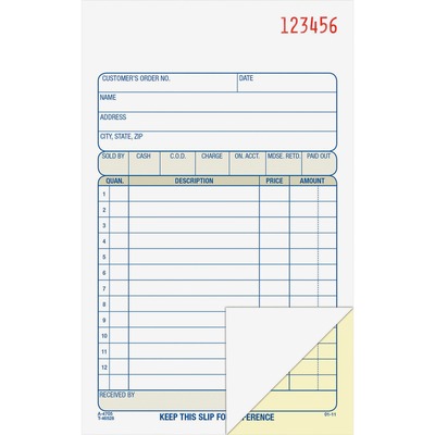 Sales Order Book 2-Part 4-3/16