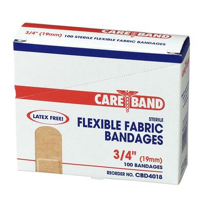 Fabric Bandages Ventilation Holes Long-lasting 3/4"x3"<br>Sold by theBX<br>100 EA/BX<br>12 BX/CT