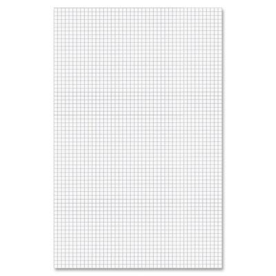 1-Sided Quad PadsRuled 4x4Sq/Inch50 Sheets11"x17"White