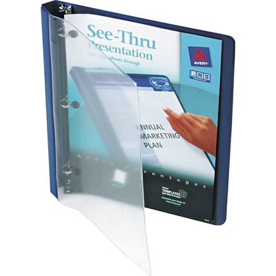 3 Ring View Binder 1/2" Capacity 11"x8-1/2" Blue