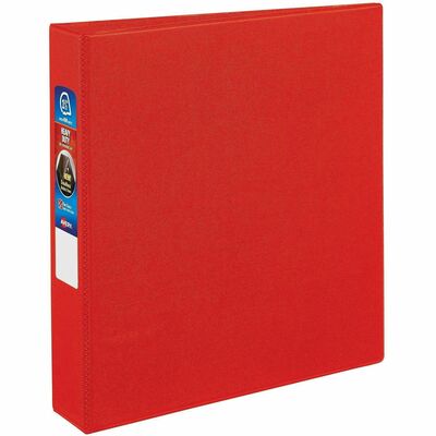 3-Ring EZD Binder 1-1/2" Capacity 8-1/2"x11" Red