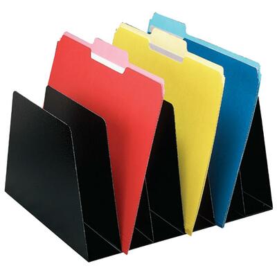 Desktop Organizer 6 Pockets Vertical Black