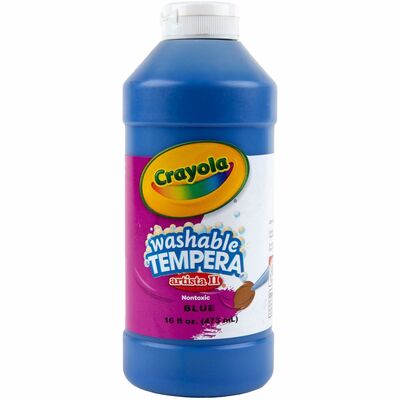 All-Purpose Artista Tempera Paint Non-Toxic 16 Oz Blue