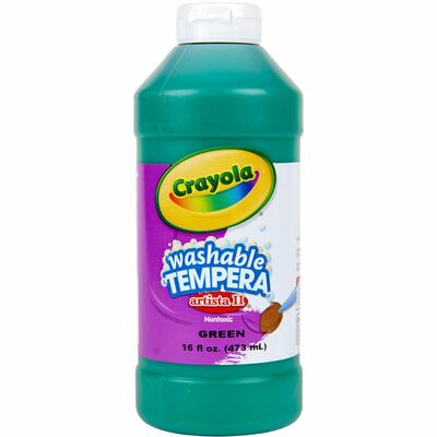 All-Purpose Artista Tempera Paint Non-Toxic 16 Oz Green