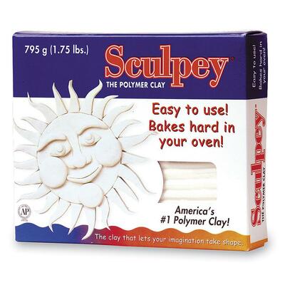 Sculpey Clay Soft Pliable 1-3/4 lb. White