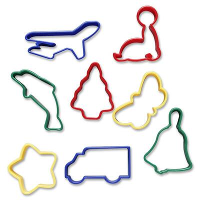 Clay Dough Cutters Eight Different Cutters Assorted Colors