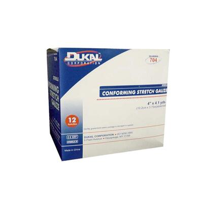 Conforming Stretch Bandages Sterile 4" 12/BG White<br>WHITE<br>Sold by theBG<br>12 RL/BG<br>8 BG/CT