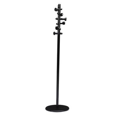 Coat Tree Free Standing 12 Hooks 72" High Ebony