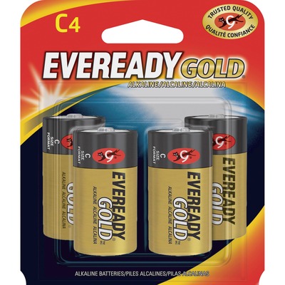 Alkaline Battery "C" Size 4 per Pack