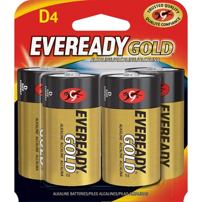 Alkaline Battery "D" Size 4 per Pack